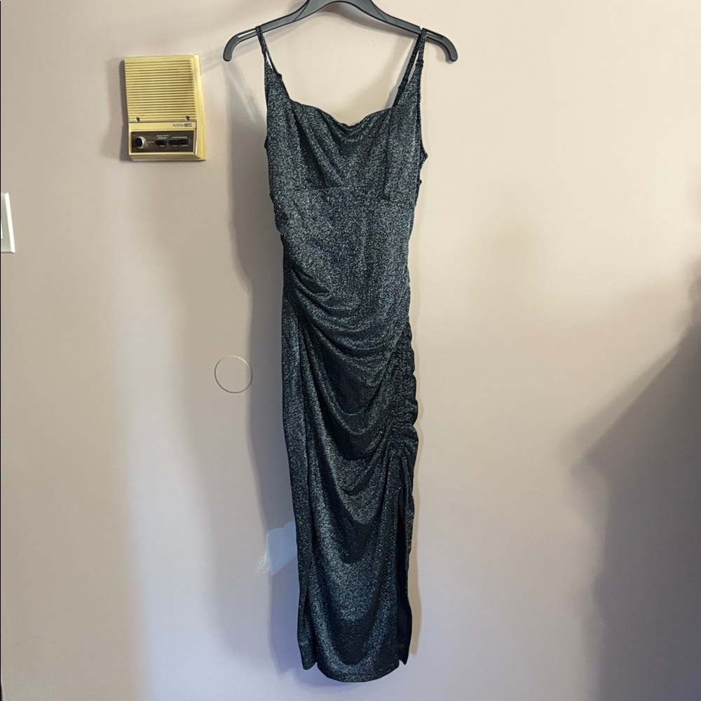 Popish built in shapewear glitter dress